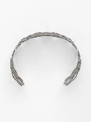  women's rhodium-plated cuff bracelet 2