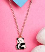  women's rose gold-plated chain with panda pendant