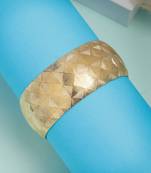 women's gold-plated self-design cuff bracelet