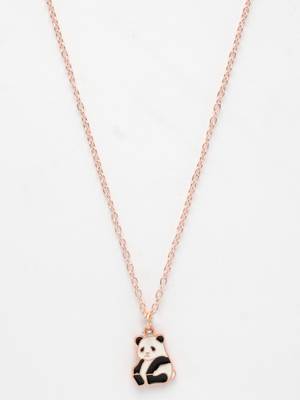  women's rose gold-plated chain with panda pendant 4