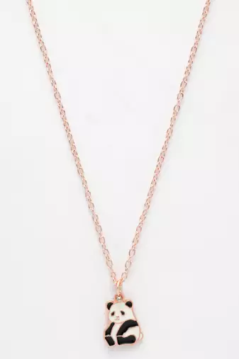  women's rose gold-plated chain with panda pendant