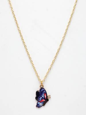 women's gold-plated chain with butterfly pendant 2
