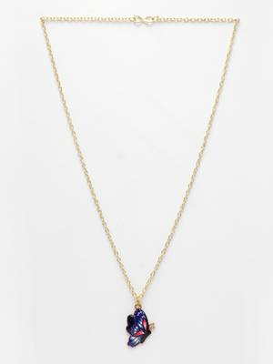  women's gold-plated chain with butterfly pendant 3