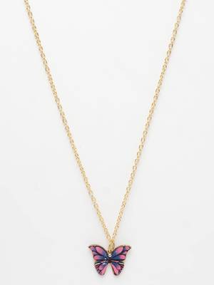  women's gold-plated chain with butterfly pendant 2
