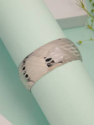  women's silver-plated self-design cuff bracelet 1