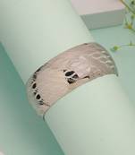 women's silver-plated self-design cuff bracelet