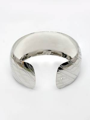  women's silver-plated self-design cuff bracelet 3