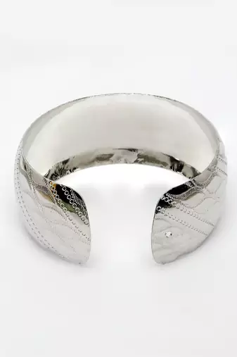  women's silver-plated self-design cuff bracelet