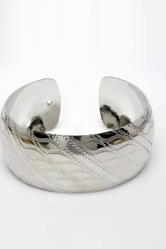  women's silver-plated self-design cuff bracelet