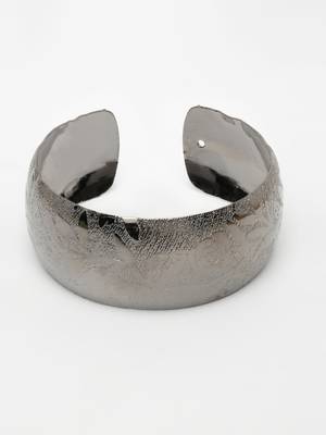  women's rhodium-plated self-design cuff bracelet 2