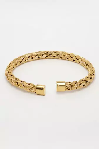  men's gold-plated stainless steel cuff bracelet