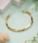  men's gold-plated stainless steel cuff bracelet