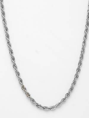  men's silver-plated stainless steel chain 2