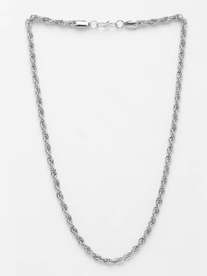  men's silver-plated stainless steel chain 3