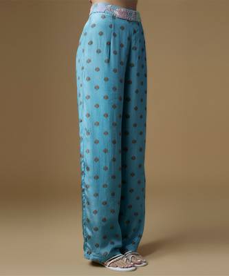 Blue printed pant set 3