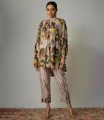 Lilac viscose printed co-ord set