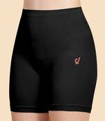 Trendmalls solid nylon soft skirts for women saree silhouette shape wear dress for shapewear