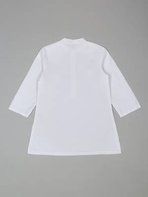 Saka designs white poly cotton  kurta pyjama for boys 2 pcs set 3