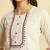 Ivory khadi cotton salwar suit with dupatta