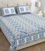 Gracious spread grey cotton king size bedsheet