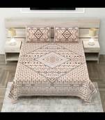 Peach infinite prosperity pure cotton king size bedsheet