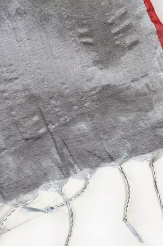 Aakar silver tissue saree with unstitched blouse piece