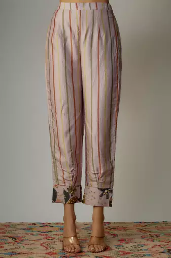 Lilac viscose printed co-ord set