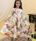 Designer Heavy Fox Georgette Gown With Digital Print work Ready To Wear