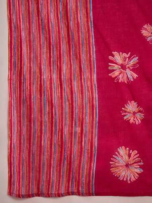 Pink printed cotton round neck kurta sets 5