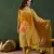 Mustard embroidered crepe v neck kurta sets
