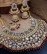 Exquisite kundan bridal jewelry set - luxurious indian couture