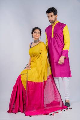 Dil vil pyar byar- kurta & saree couple set 1