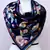 women's stylish square satin trendy digital printed fashion head neck scarf stole wrap hijab dupatta