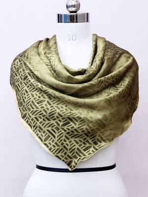 women's stylish square satin trendy digital printed fashion head neck scarf stole wrap hijab dupatta 1
