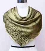 women's stylish square satin trendy digital printed fashion head neck scarf stole wrap hijab dupatta