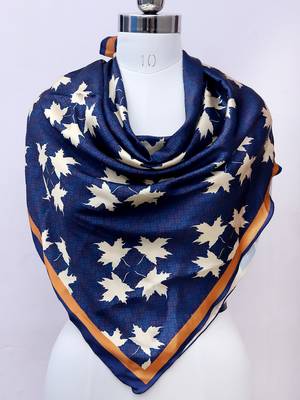 women's stylish square satin trendy digital printed fashion head neck scarf stole wrap hijab dupatta 1