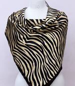 women's stylish square satin trendy digital printed fashion head neck scarf stole wrap hijab dupatta