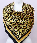 women's stylish square satin trendy digital printed fashion head neck scarf stole wrap hijab dupatta