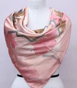 women's stylish square satin trendy digital printed fashion head neck scarf stole wrap hijab dupatta