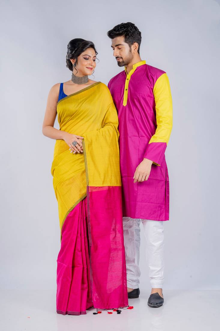 Dil vil pyar byar- kurta & saree couple set