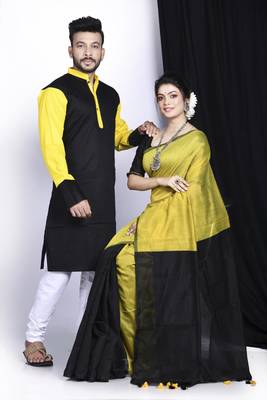 Tum bin- kurta & saree couple set 2