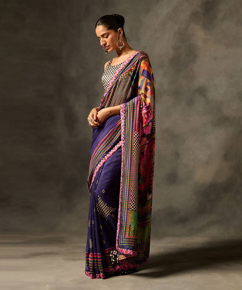 Indra saree - purple