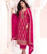  Rani Pink Chinon Sequins Designer Salwar Kameez