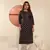 Black viscosee muslin printed with pocket formal classy kurti