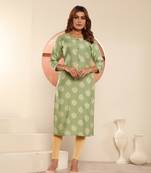 Pista viscose muslin designer printed with pocket formal classy kurti