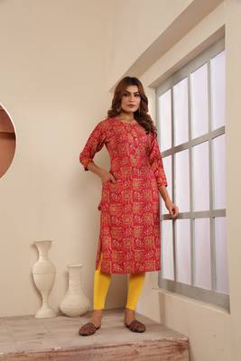 Read viscosee muslin printed with pocket girlie formal festive kurti 1