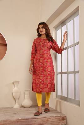 Read viscosee muslin printed with pocket girlie formal festive kurti 5