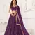 Wine Glamorous Heavy Embroidery Work Wedding Reception Wear Bridesmaid Lehenga