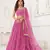 Pink Glamorous Heavy Embroidery Work Wedding Reception Wear Bridesmaid Lehenga