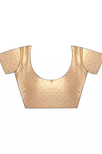 Onion gold tissue net solid texture saree with graceful gold cotted